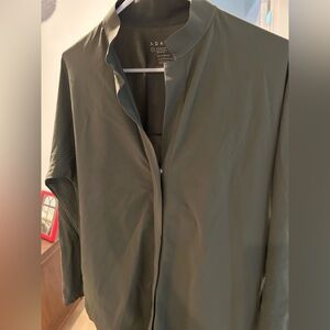 Aday Something Borrowed Shirt in Moss